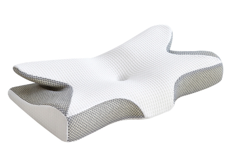 Oreiller cervical 2 en 1 en mousse à mémoire de forme