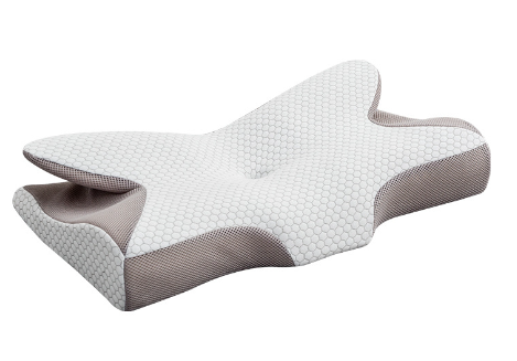 Oreiller cervical 2 en 1 en mousse à mémoire de forme