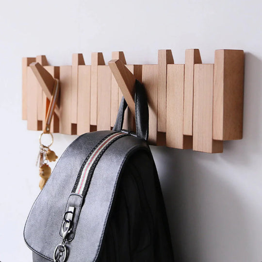 Porte-manteau Mural en Bois Design