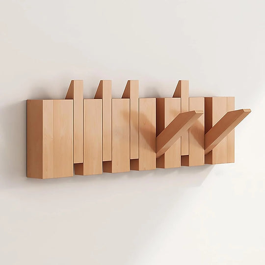Porte-manteau Mural en Bois Design