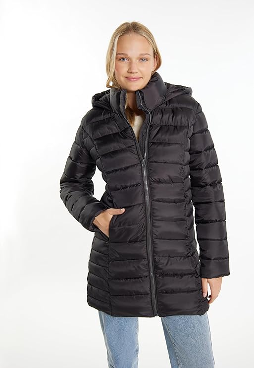 Veste polaire matelassée à manches longues pour femmes