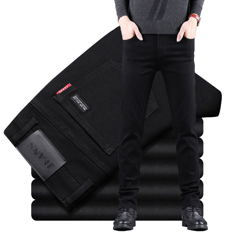 Jean motard stretch noir pour homme
