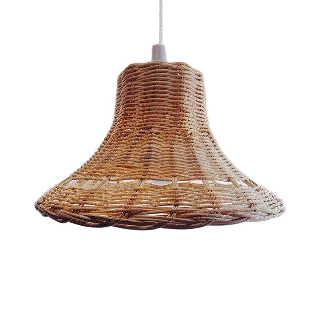 Abat-jour de Plafond en Rotin Tissé pour Intérieur 4