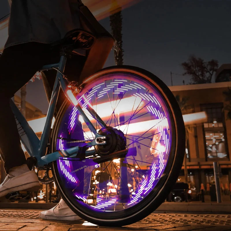 Accessoire vélo lumineux pour moyeu avec effet clignotant 1