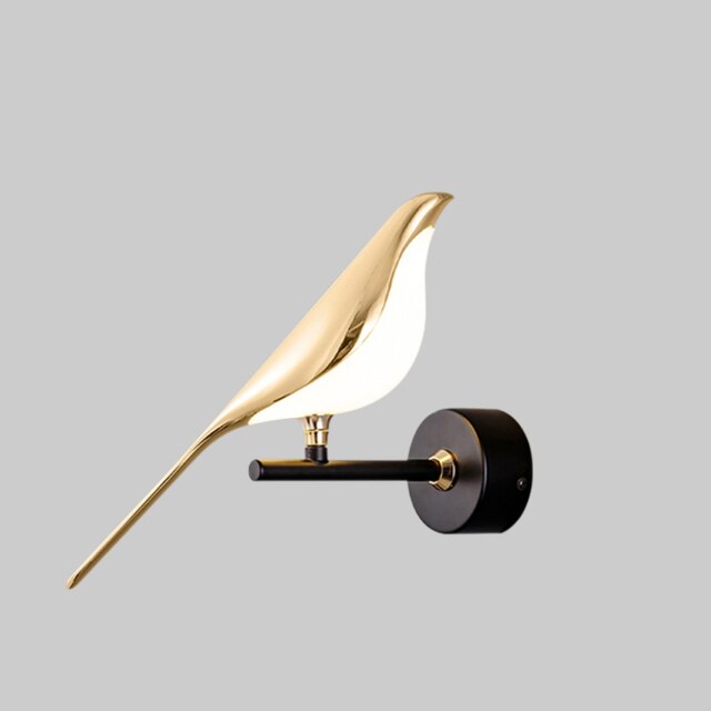 Applique Murale Design Oiseau LED pour Salon et Chambre Moderne 0