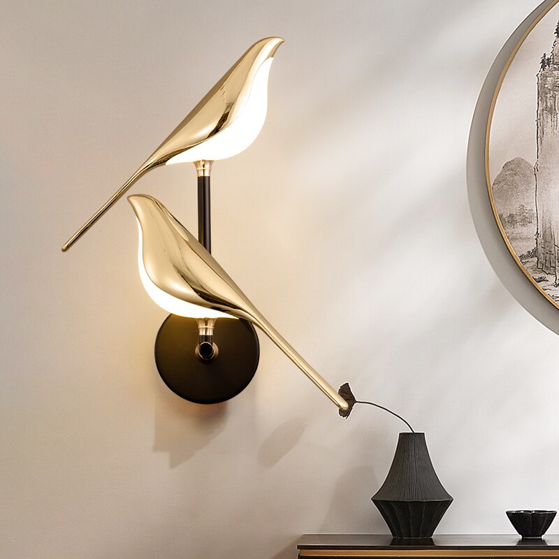 Applique Murale Design Oiseau LED pour Salon et Chambre Moderne 1