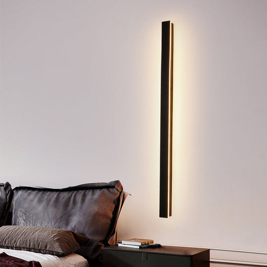 Applique Murale LED Moderne en Métal Noir 4