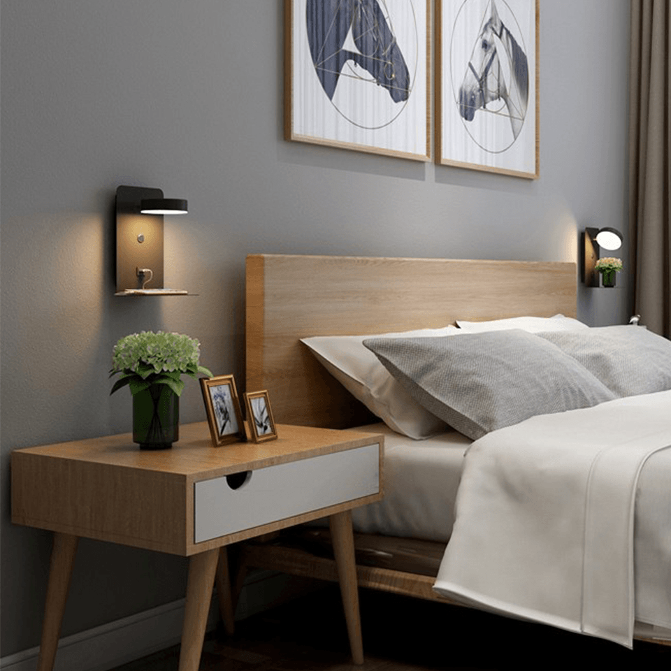 Applique Murale Rotative avec Station de Charge Intégrée 3