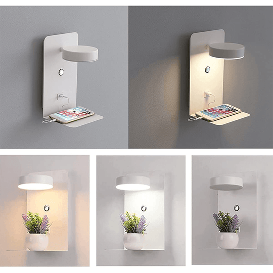Applique Murale Rotative avec Station de Charge Intégrée 4