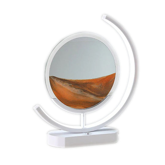 Lampe à poser avec peinture au sable en mouvement