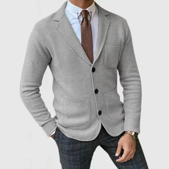 Blazer en Tricot pour Hommes Élégant et Confortable 1