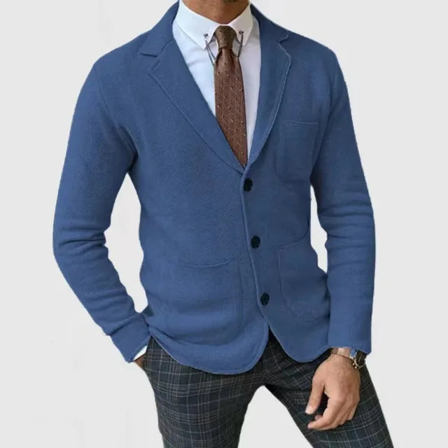 Blazer en Tricot pour Hommes Élégant et Confortable 3