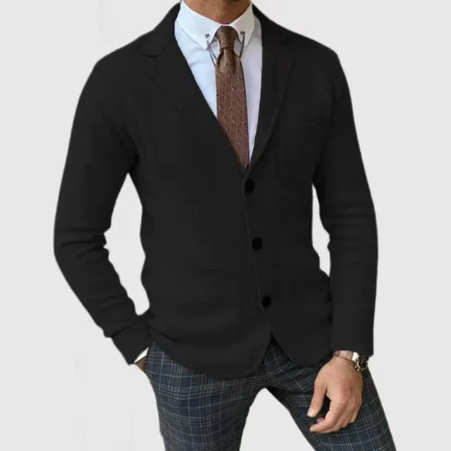 Blazer en Tricot pour Hommes Élégant et Confortable 4