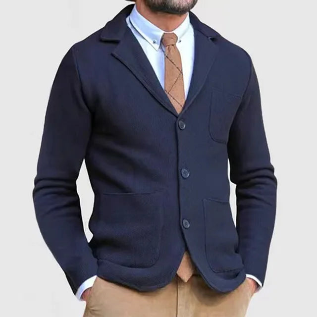 Blazer en Tricot pour Hommes Élégant et Confortable 5