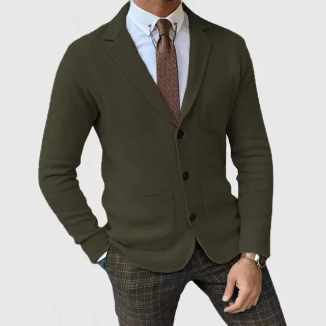 Blazer en Tricot pour Hommes Élégant et Confortable 7