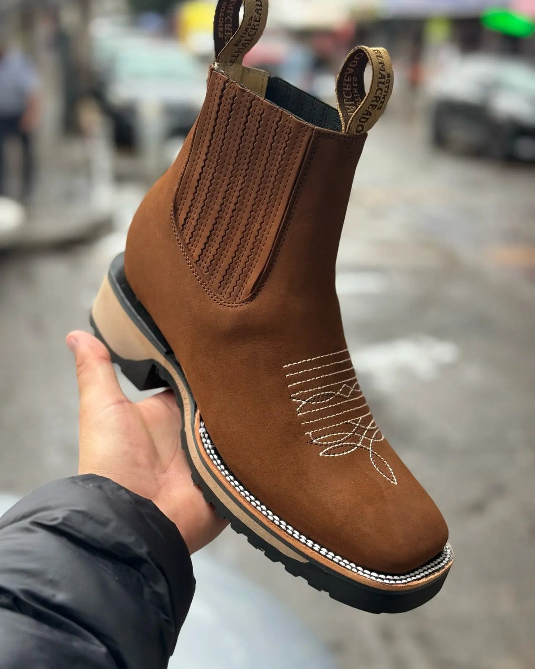 Bottes Cowboy Classiques Unisexes Style Western 1