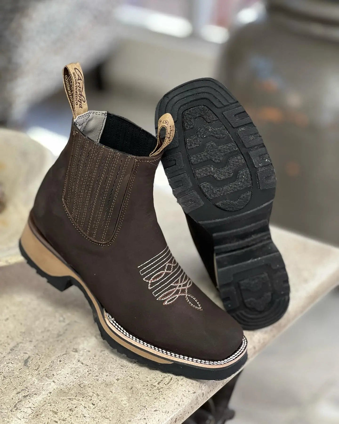Bottes Cowboy Classiques Unisexes Style Western 2