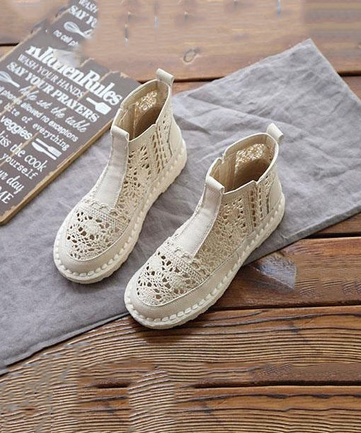 Bottes Femme Ajourées en Dentelle 1