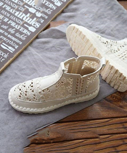 Bottes Femme Ajourées en Dentelle 3