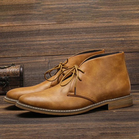 Bottes pour hommes Chukka en cuir 1