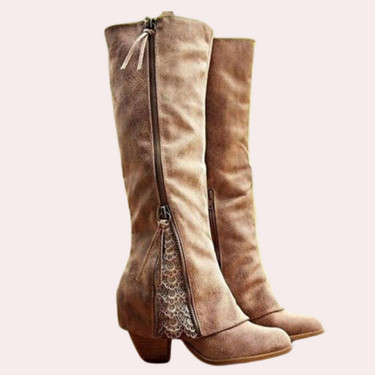 Bottines à Talons Hauts Vintage pour Femmes 4