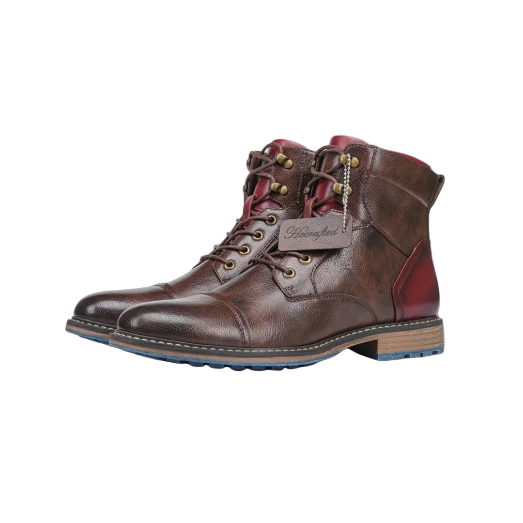 Bottines pour hommes en cuir décontractées 0