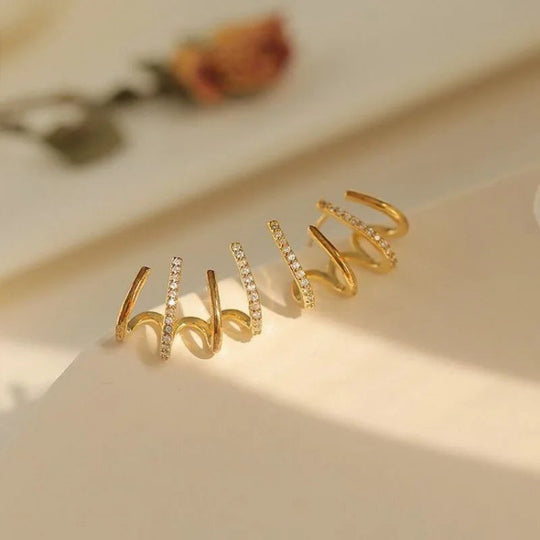 Boucle D'Oreille Femme Torsadée Chic 6