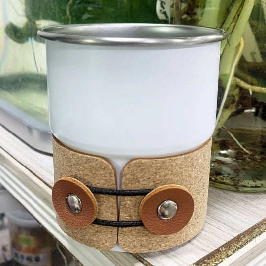 Cafetière Portable en Acier Inoxydable avec Poignée en Cuir pour Femme et Homme 10