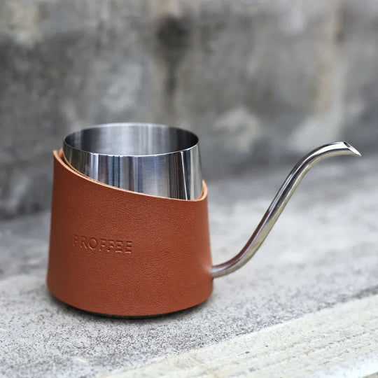 Cafetière Portable en Acier Inoxydable avec Poignée en Cuir pour Femme et Homme 6