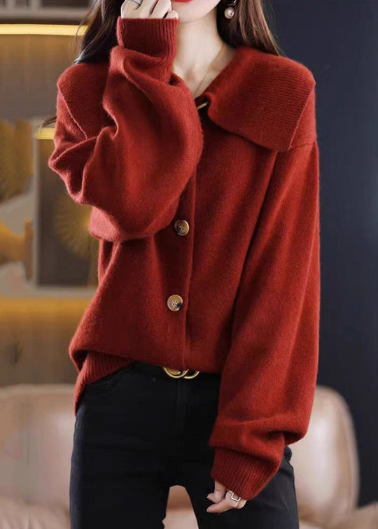 Cardigan Femme Col Claudine Bouton 3