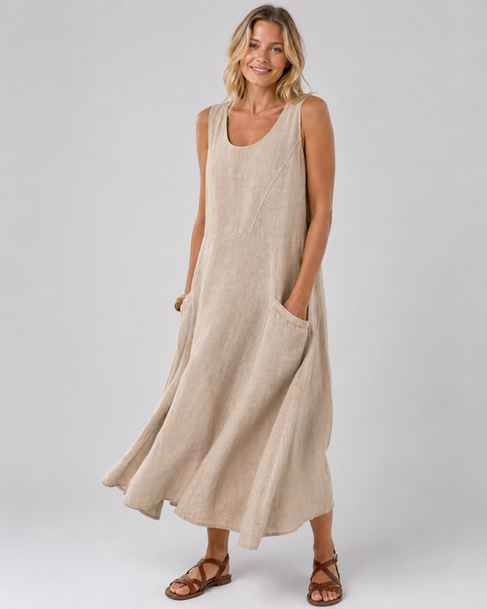 Robe Longue Femme Fluide Été en Tissu Léger Maxi