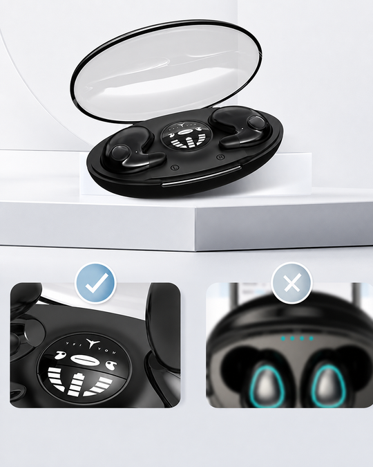 Écouteurs Bluetooth Mini pour le Sommeil avec Annulation de Bruit