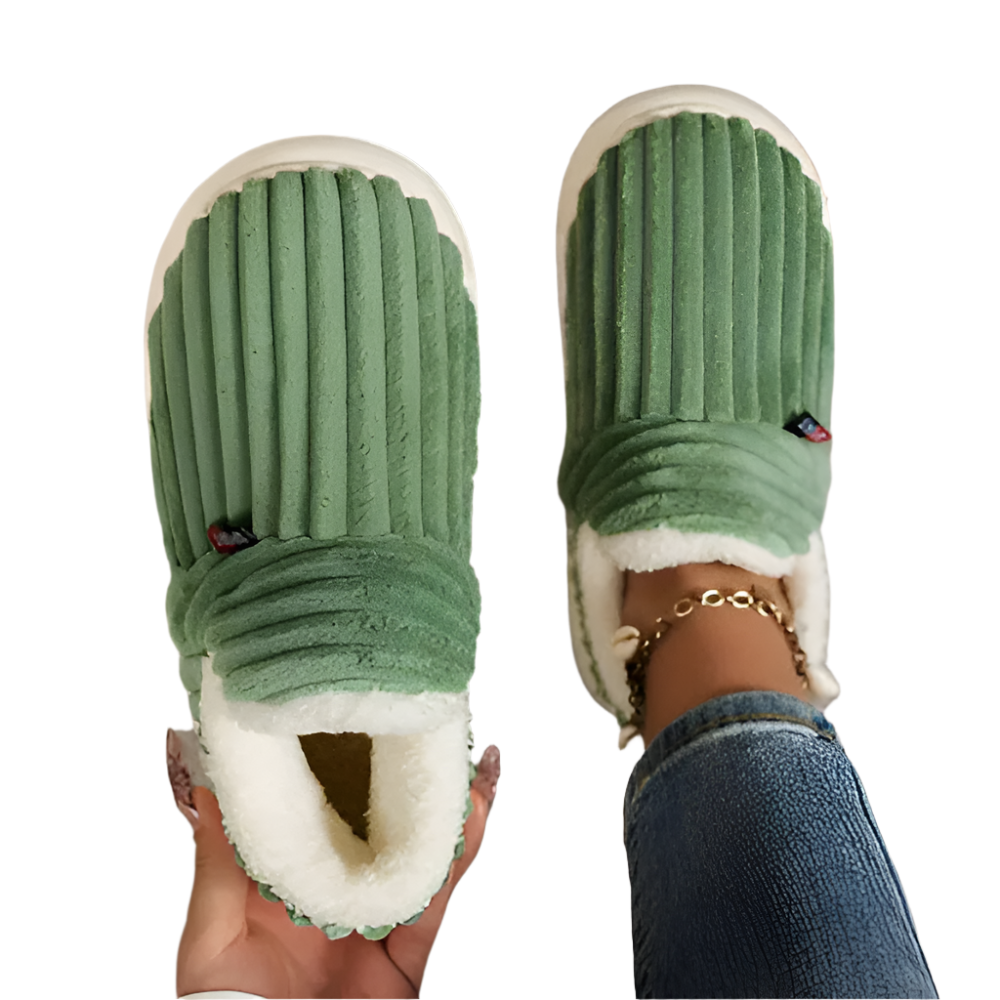 Chaussons Unisexes Confortables en Velours 0