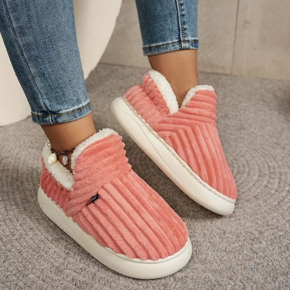 Chaussons Unisexes Confortables en Velours 6