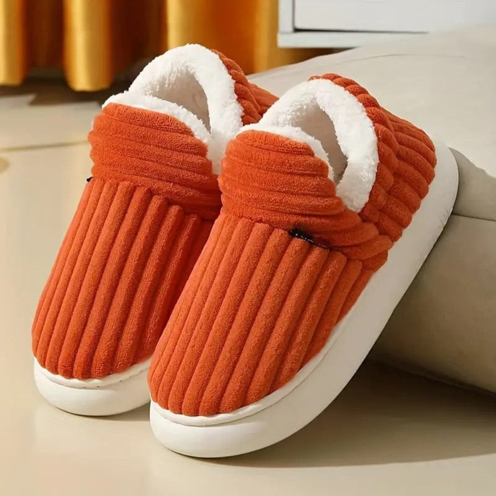 Chaussons Unisexes Confortables en Velours 9