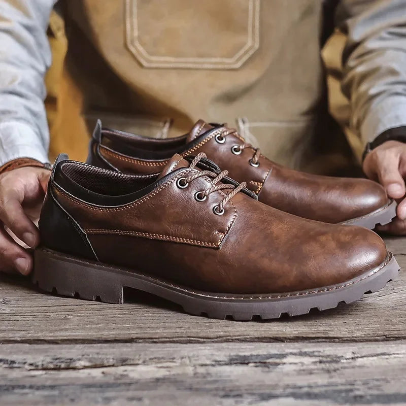 Chaussures en Cuir pour Hommes Style Britannique 10