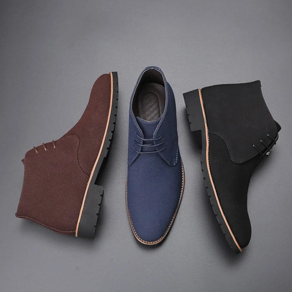 Chaussures pour hommes en cuir suédé 2