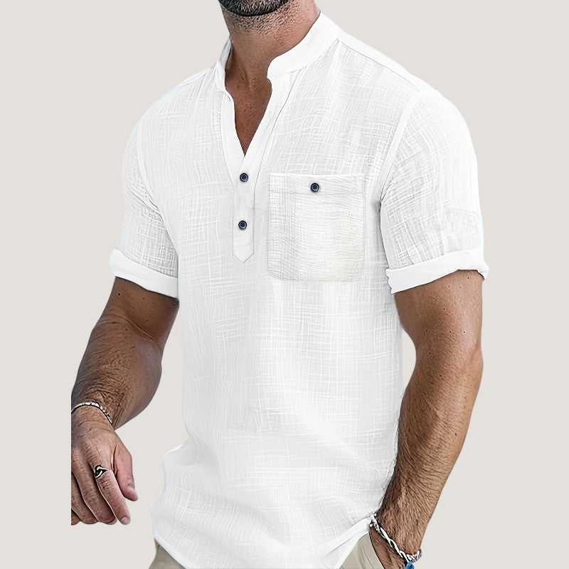 Chemise Homme Décontractée en Rayonne Respirante 0