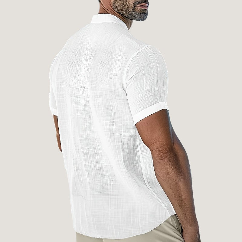 Chemise Homme Décontractée en Rayonne Respirante 4