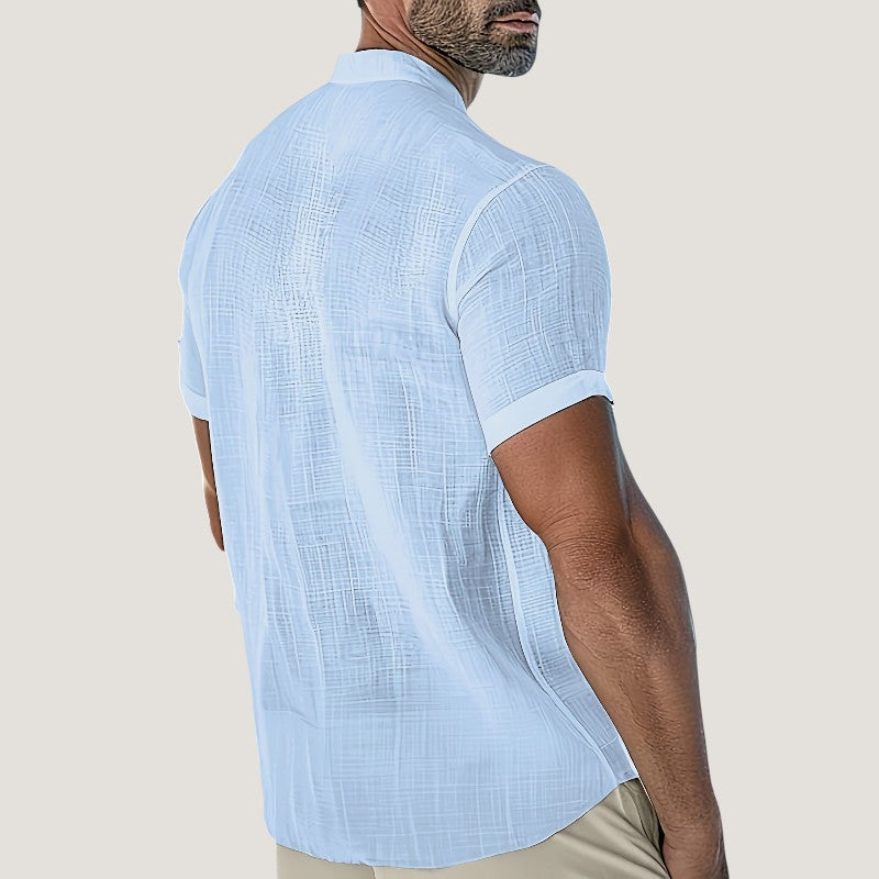 Chemise Homme Décontractée en Rayonne Respirante 6