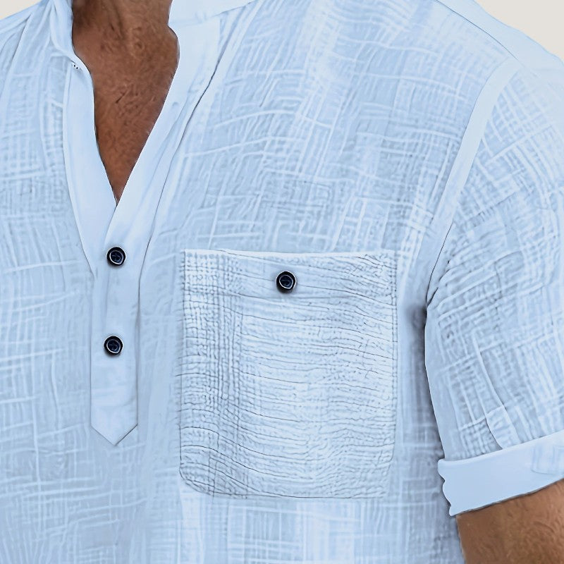 Chemise Homme Décontractée en Rayonne Respirante 7