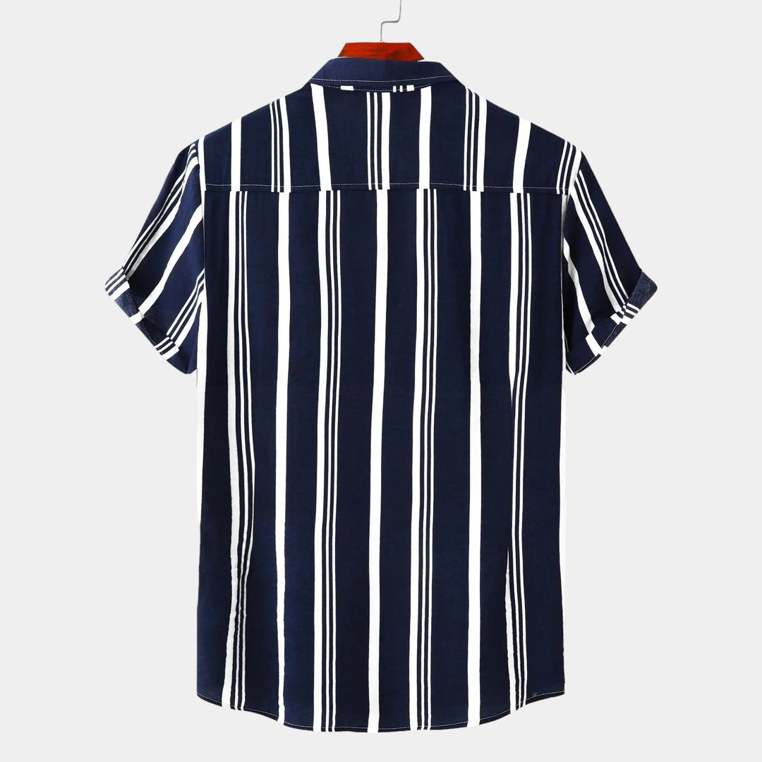 Chemise Homme Rayée Classique Été 1