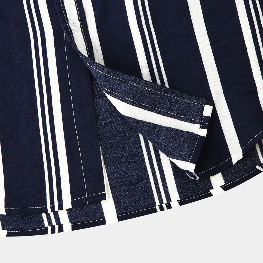 Chemise Homme Rayée Classique Été 2