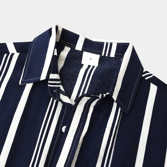Chemise Homme Rayée Classique Été 5