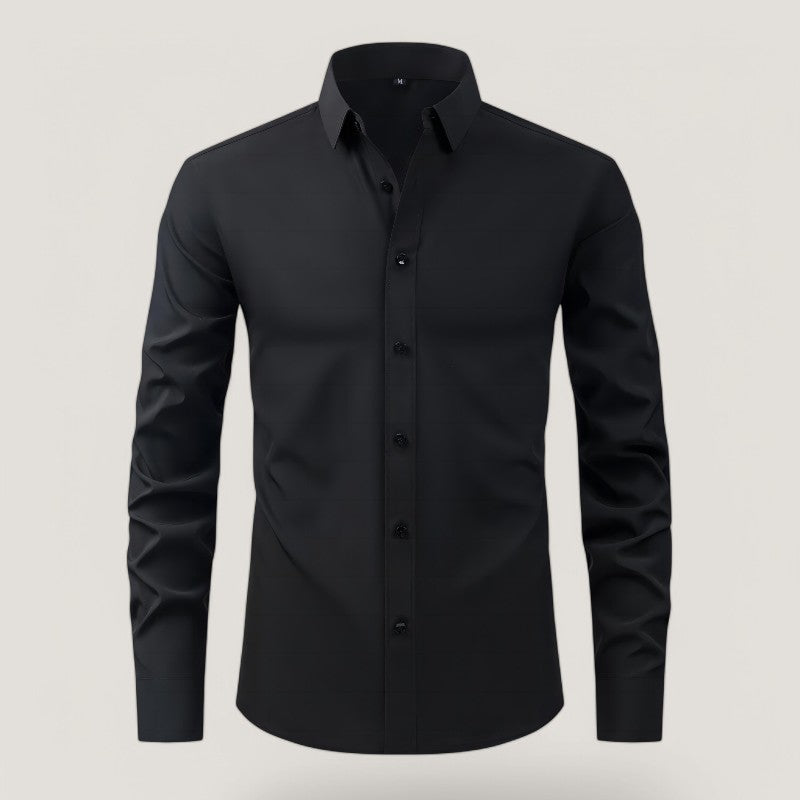 Chemise Homme Slim-Fit Élastique en Polyester 0
