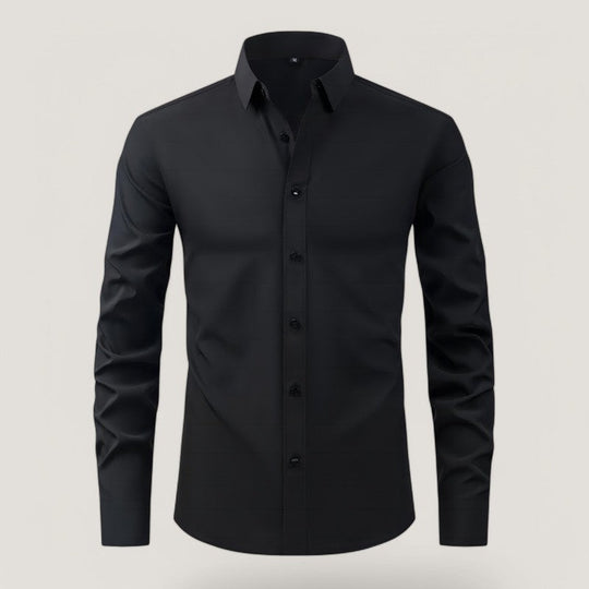 Chemise Homme Slim-Fit Élastique en Polyester 0