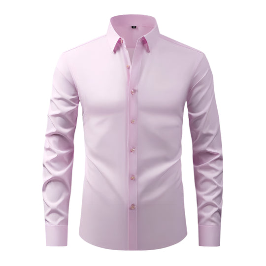 Chemise Homme Slim-Fit Élastique en Polyester 1