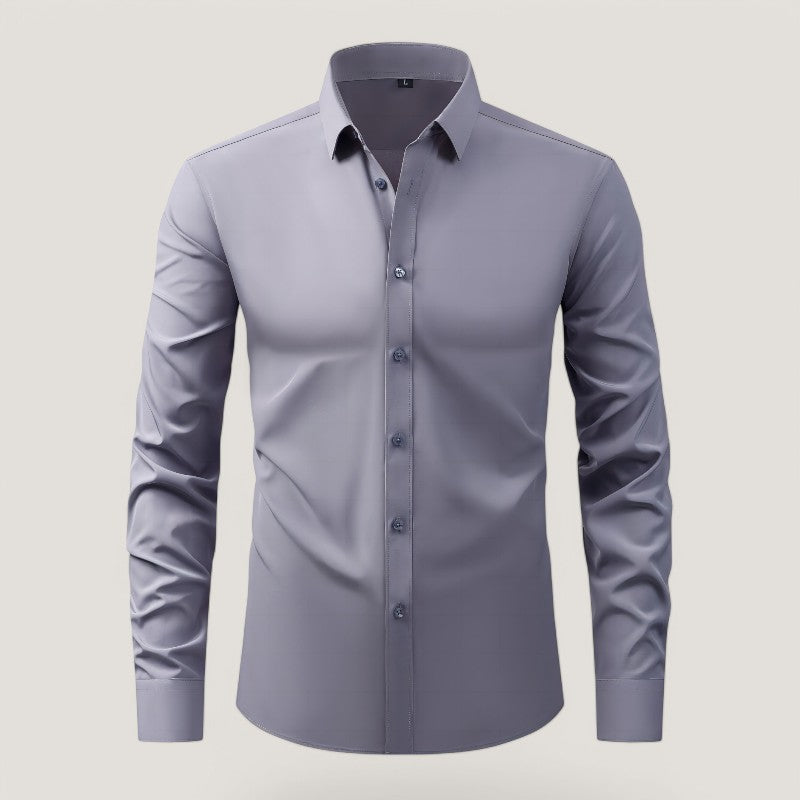 Chemise Homme Slim-Fit Élastique en Polyester 7