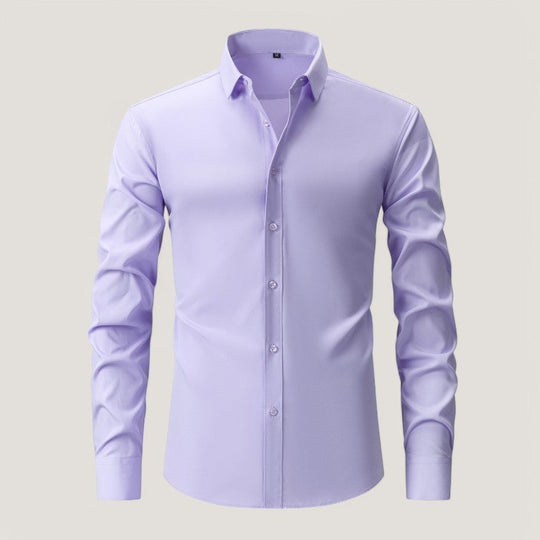 Chemise Homme Slim-Fit Élastique en Polyester 8