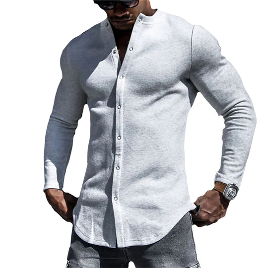 Chemise Masculine Détendue Style Casual 0